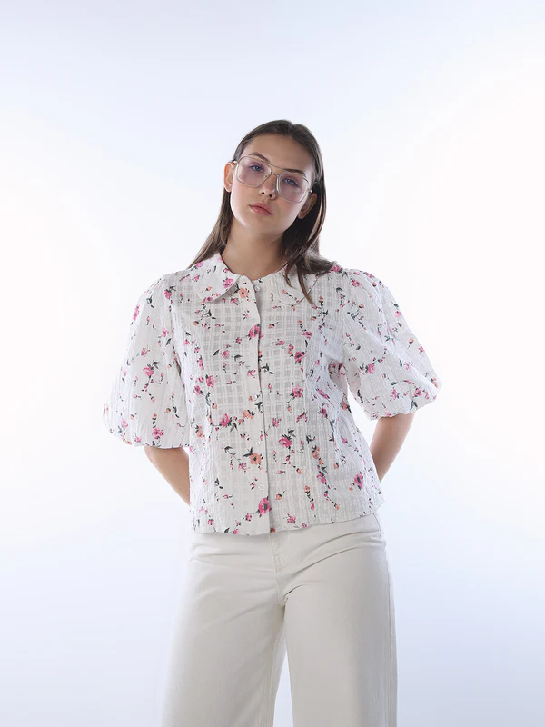 Ruffle Collar Shirt