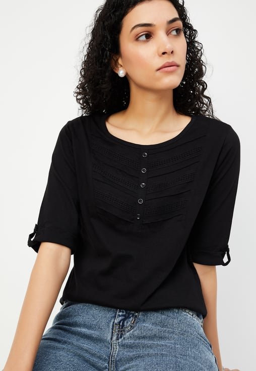 Solid Ribbed Top